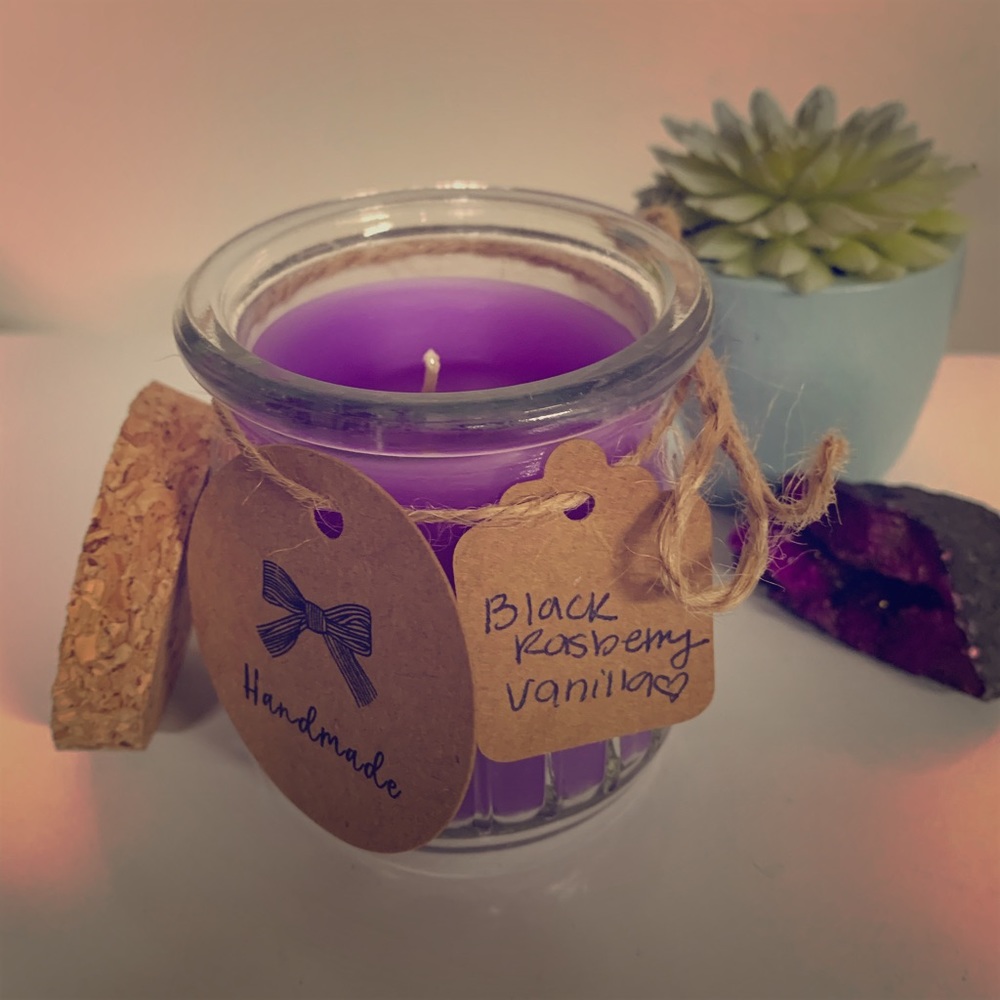 HOMEMADE 7 oz candle in Black Raspberry Vanilla